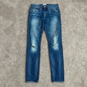 Frame Denim Men's Slim Fit Jeans in Classic Blue